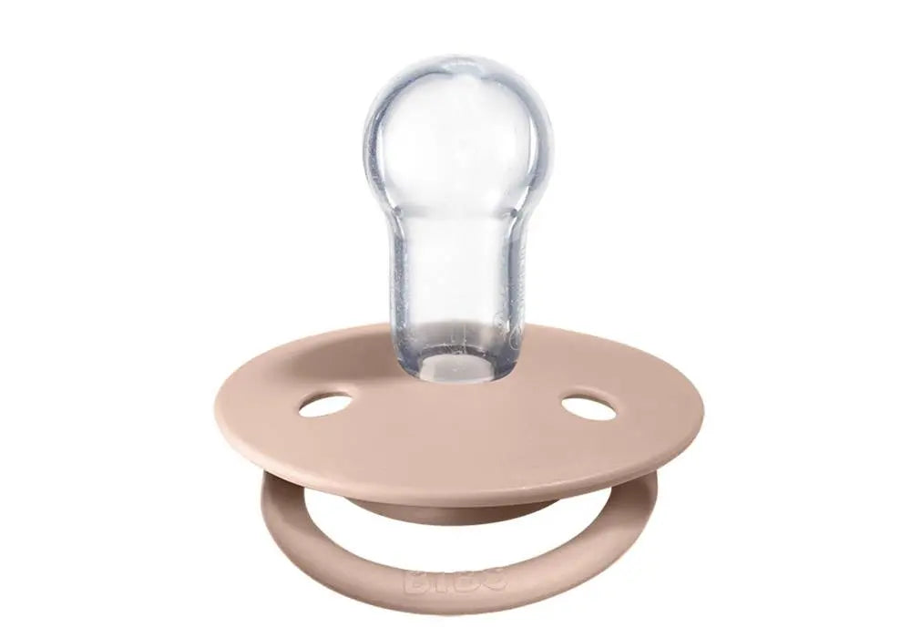 Pack de 2 tétines de Lux en silicone Bibs -Ivoire/rose - Lilinappy