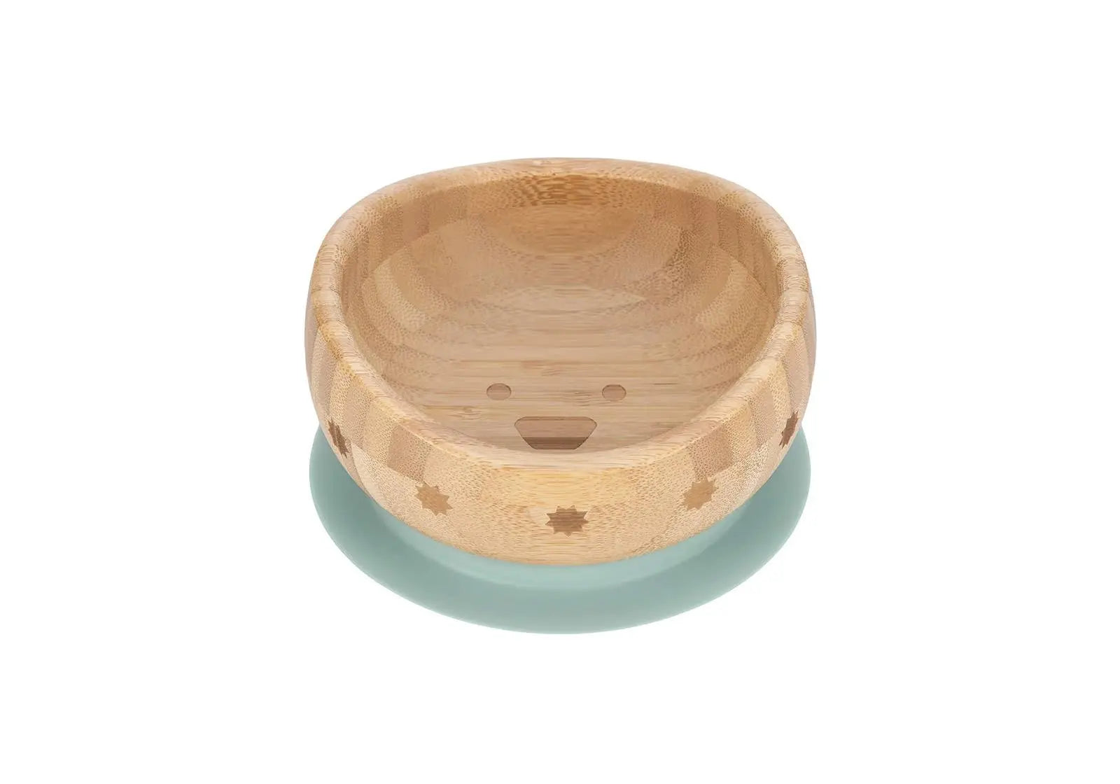 Bol en bambou avec ventouse en silicone bleu Little Chums Chien Lässig