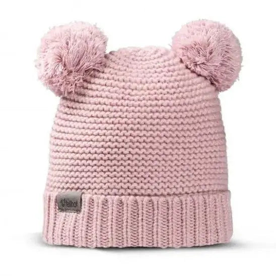 Bonnet bébé en laine et polaire NIKI Fellhof 6-12/18 mois - Rose - Lilinappy