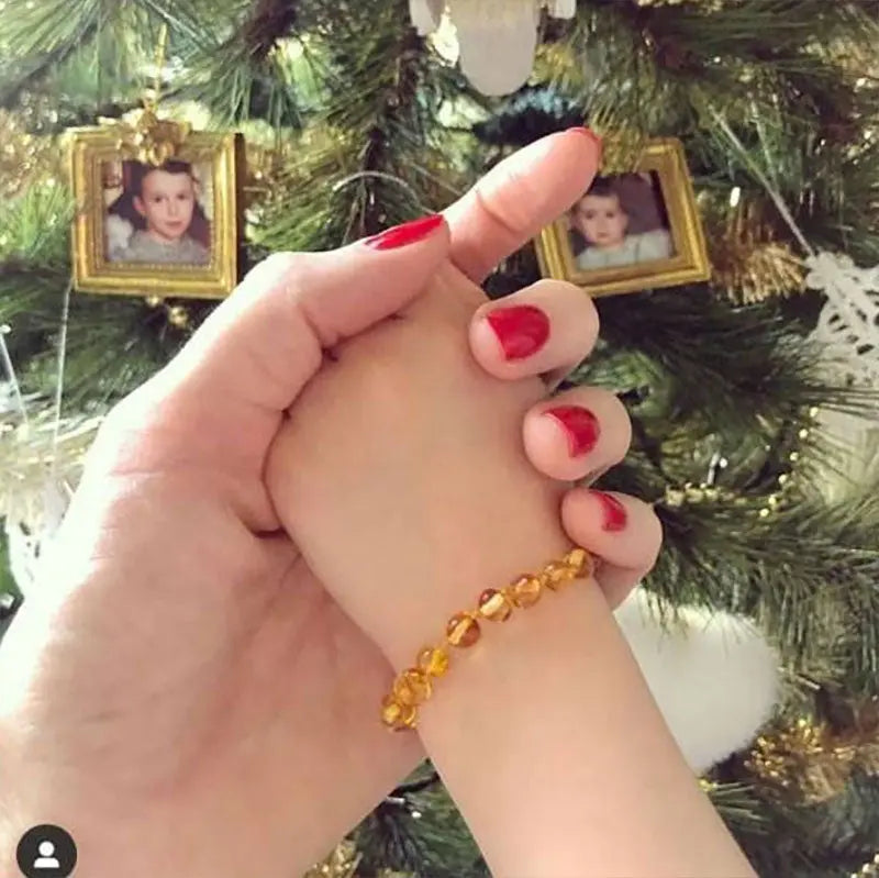 Bracelet d'ambre bébé Honey