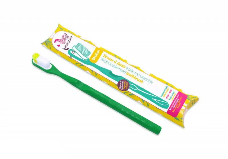 Brosse à dents écologique rechargeable Lamazuna Vert-Medium