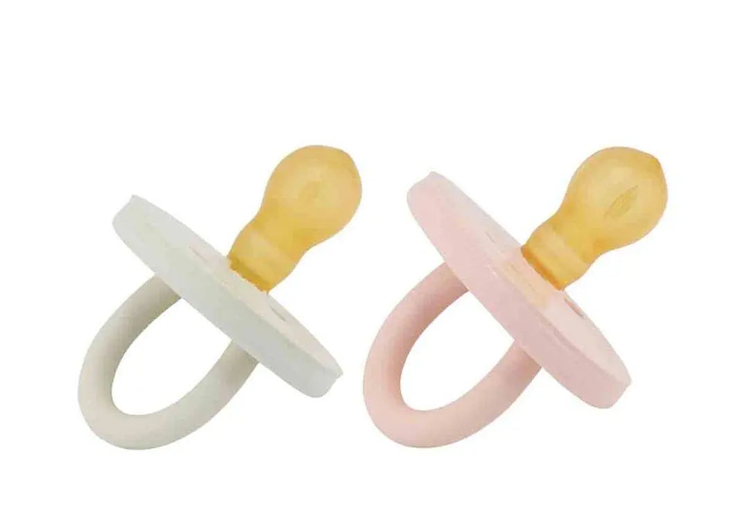 Lot de 2 tétines en caoutchouc Bumi Hevea - Rose et Sage 0/3 mois Hevea