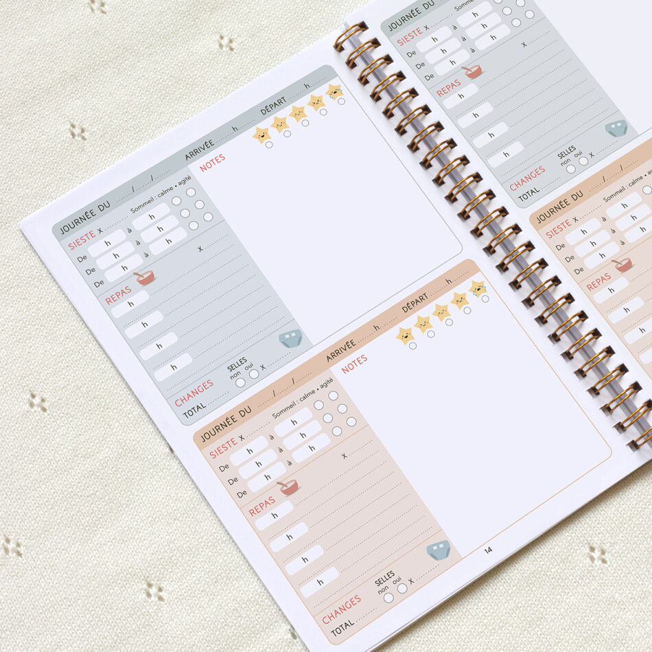 Carnet de liaison parents-nounou Zü