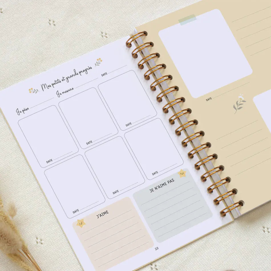 Carnet de suivi des premiers jours Zü 0-6mois Ours - Lilinappy