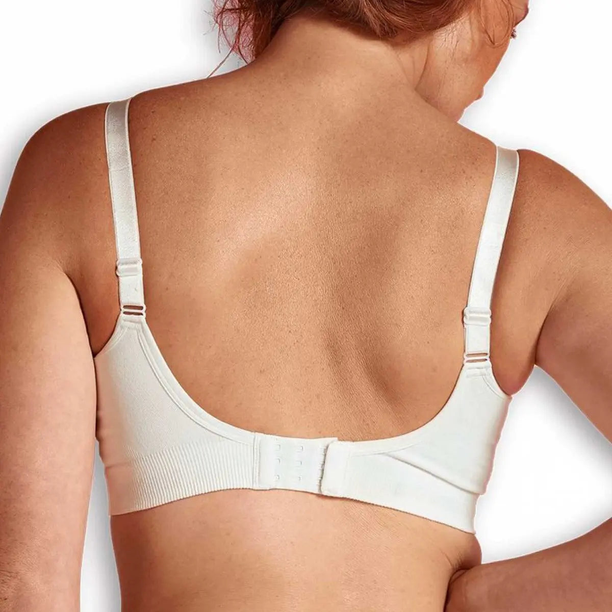 Soutien-Gorge d'allaitement en coton bio Carriwell - Blanc - Lilinappy