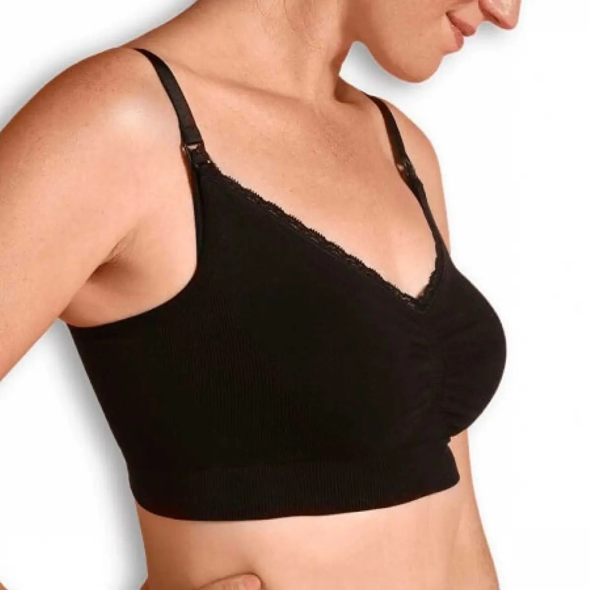 Soutien-Gorge d'allaitement en coton bio Carriwell Noir