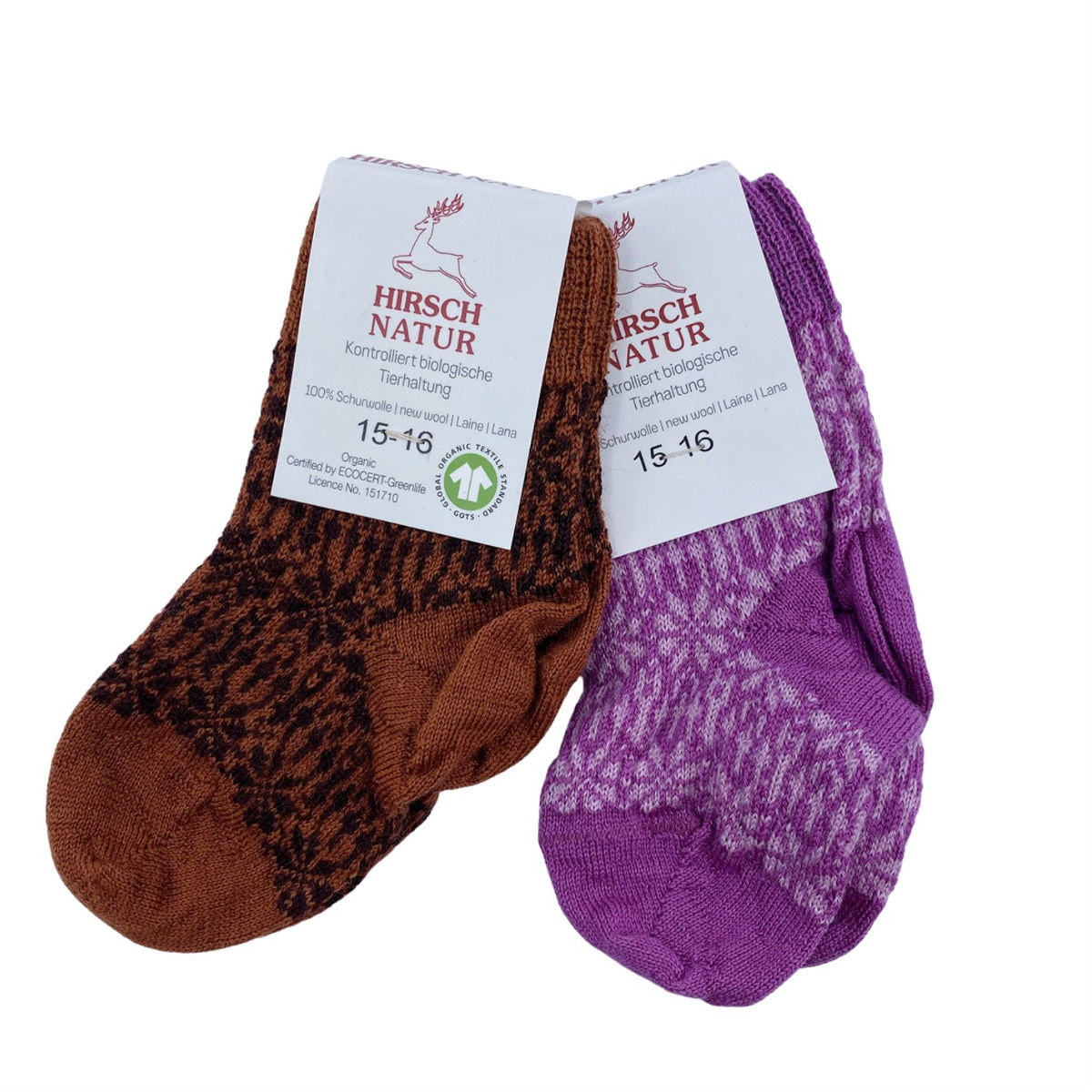 chaussettes fines hirsch natur