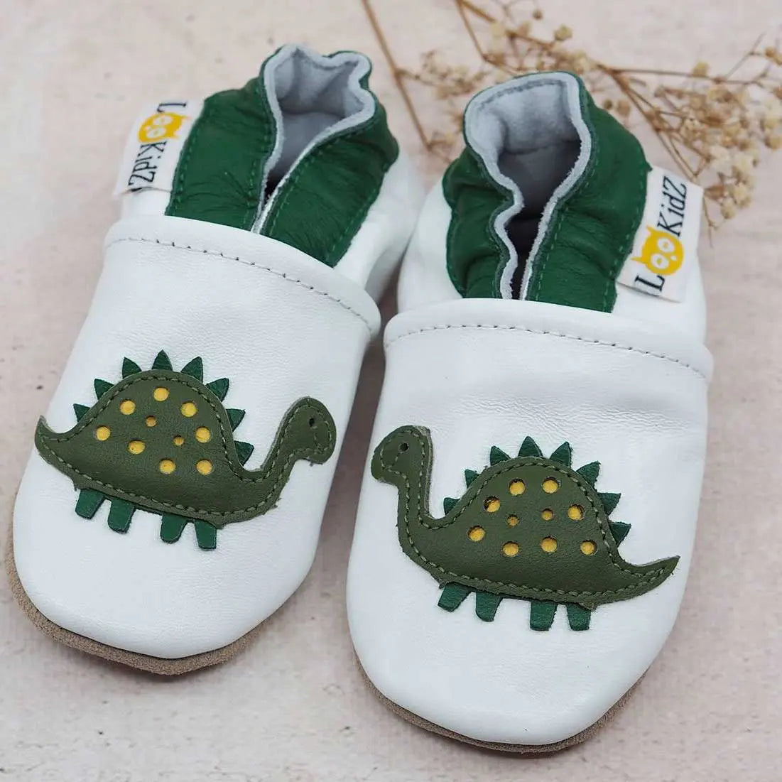 Chaussons en cuir Lookidz Dino