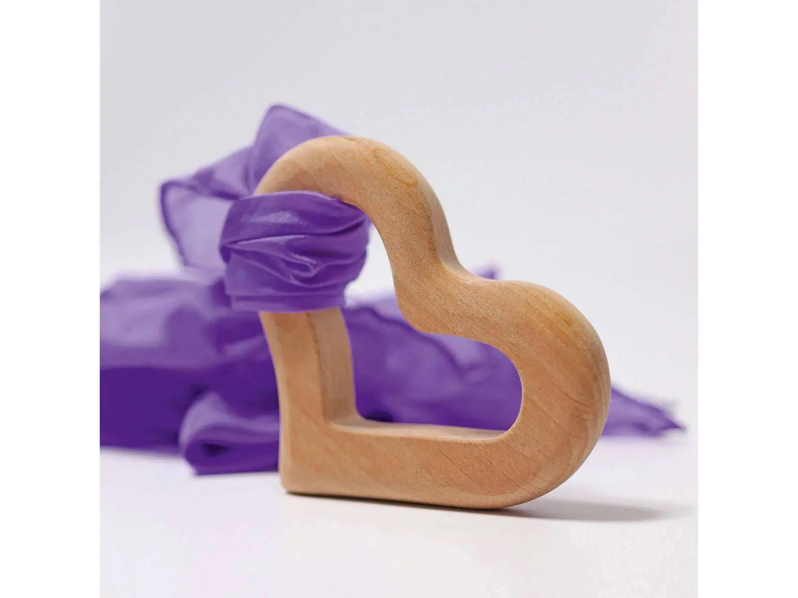 Hochet en bois Coeur Grimm's Grimms