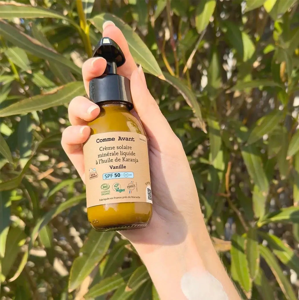 Crème solaire liquide minérale SPF50 Comme Avant - dès la naissance 