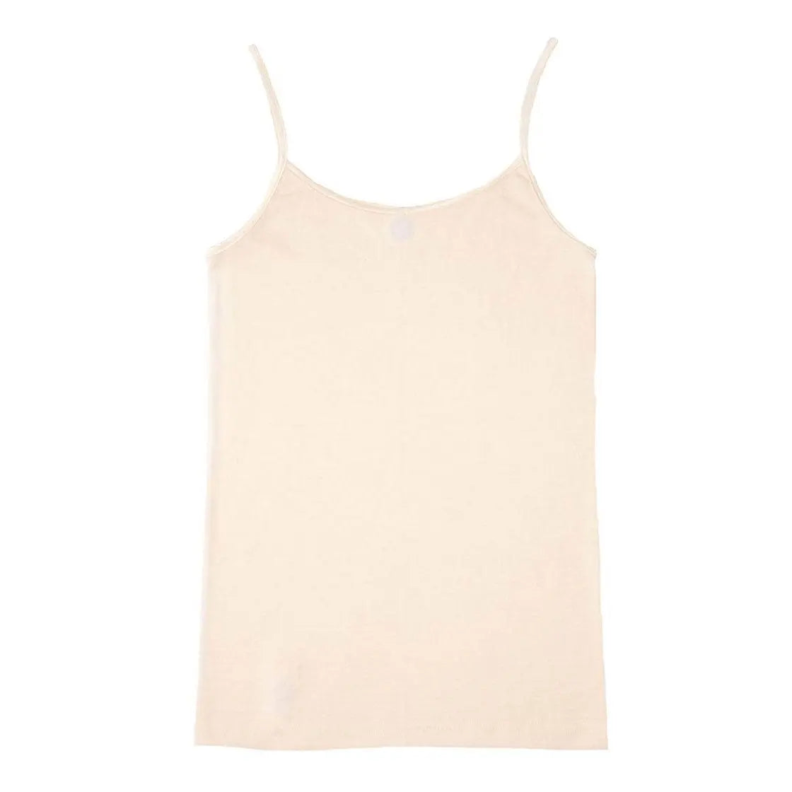 Débardeur à fines bretelles pour femme en laine et soie Cosilana - Naturel