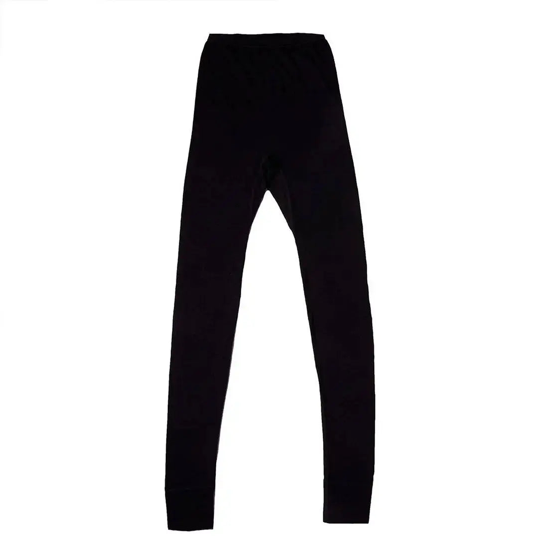 Leggings pour femme en laine et soie Cosilana Noir