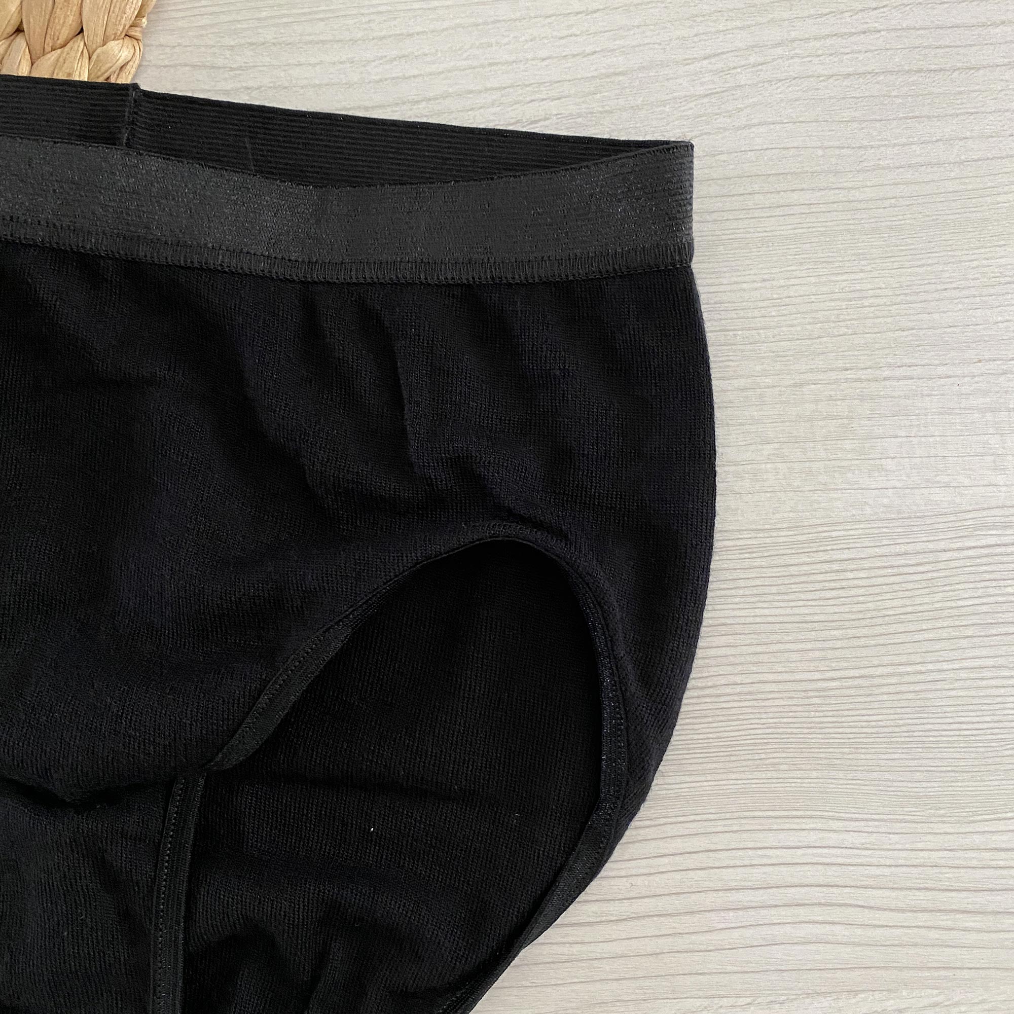 Culotte femme en laine & soie Cosilana – Noir