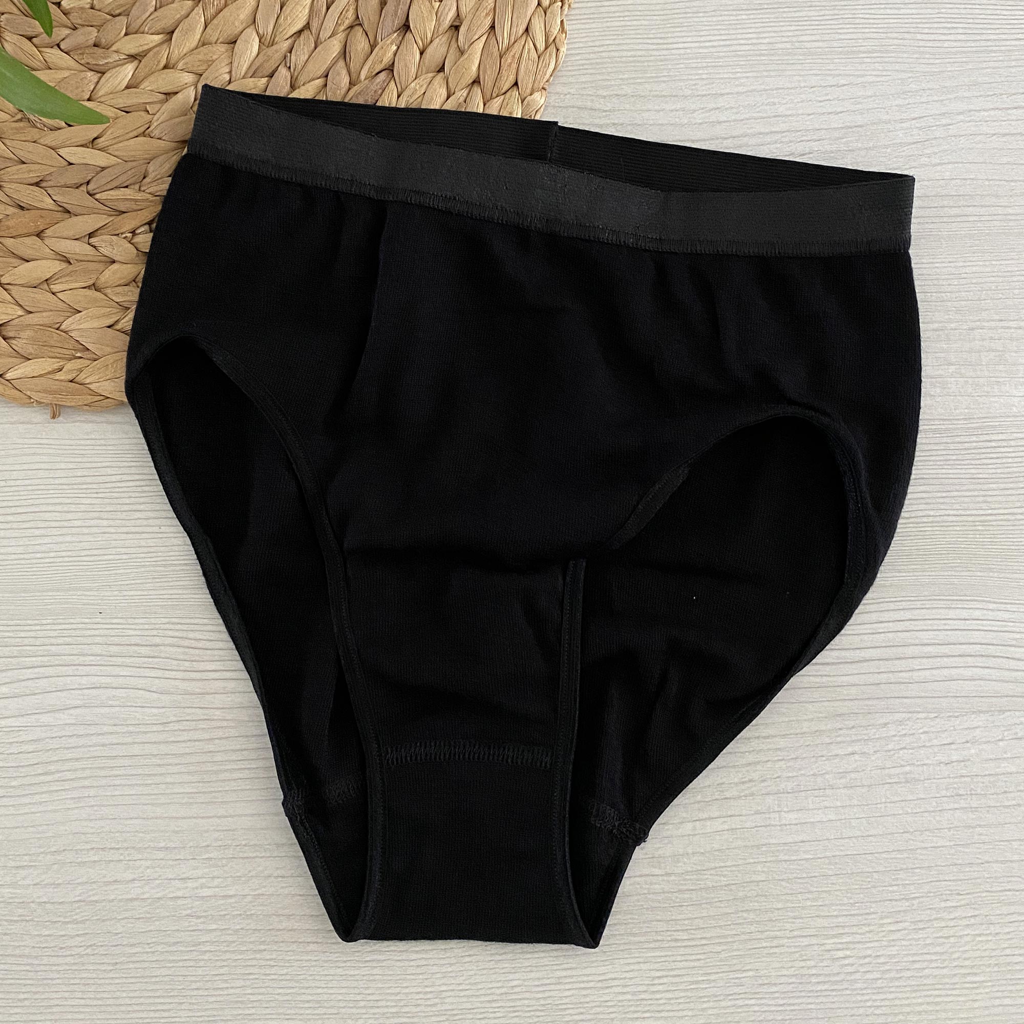 Culotte femme en laine & soie Cosilana – Noir