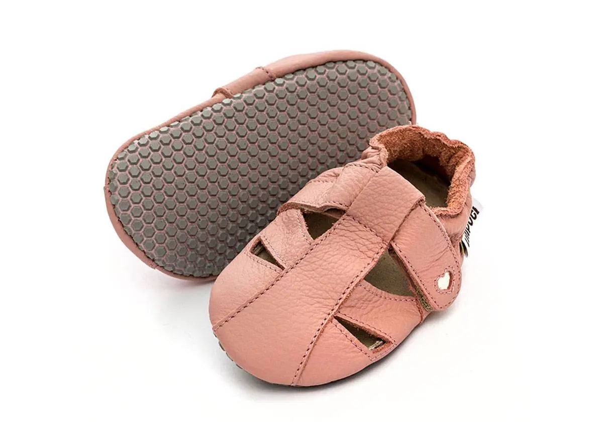 Sandales en cuir souple Liliputi - Soft paws Cotton Candy Liliputi