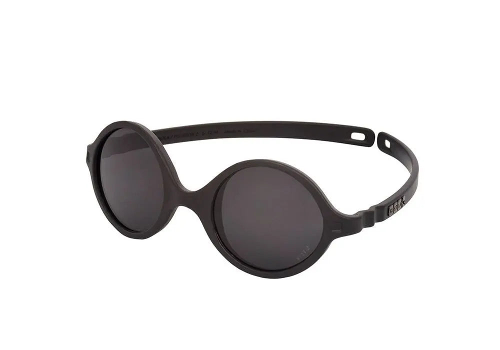 Lunettes de soleil bébé Diabola Ki ET La noires, verres catégorie 4 anti-UV et monture adaptée aux bébés de la naissance à 1 an environ