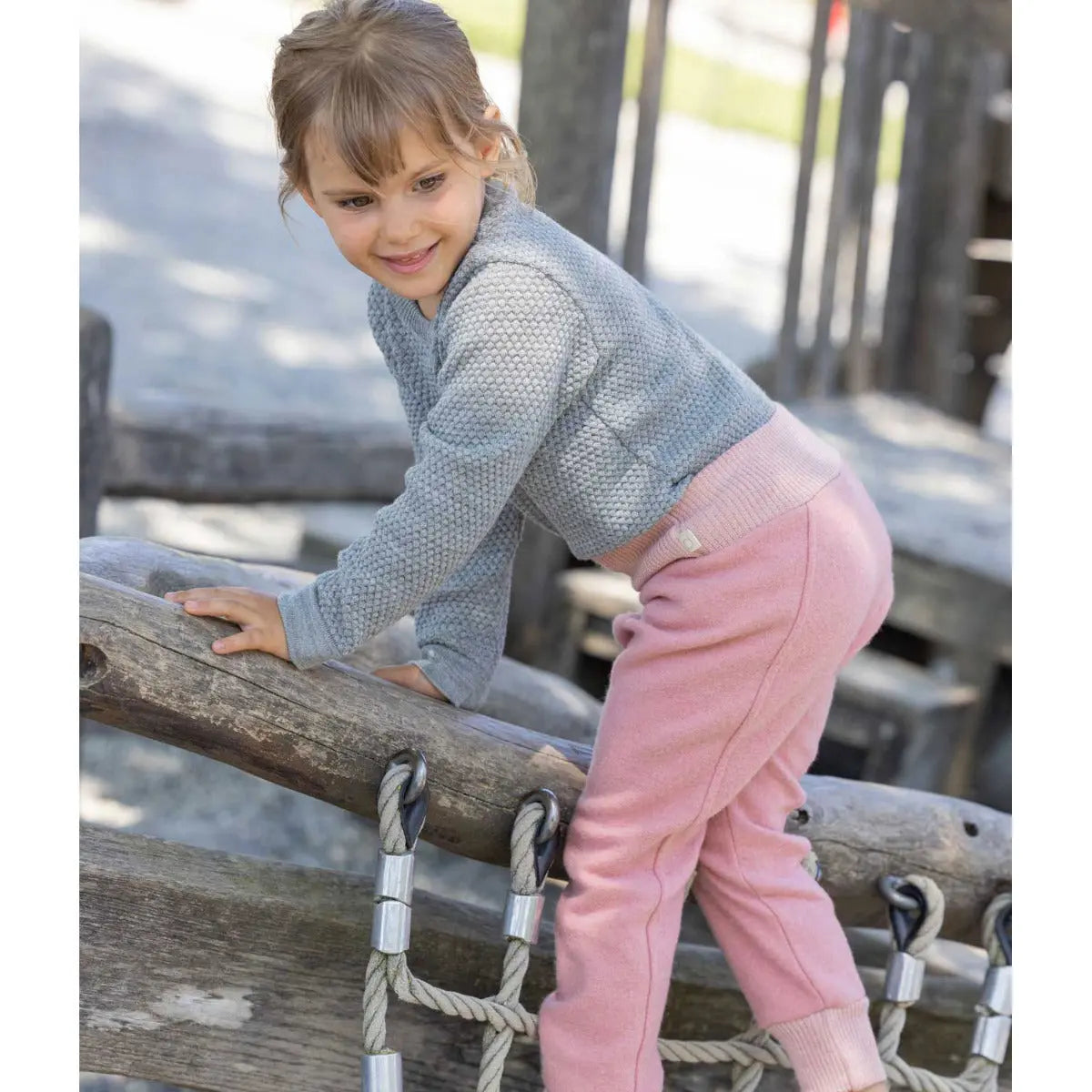 Pantalon Bloomer en laine mérinos Disana – Lilas - Lilinappy