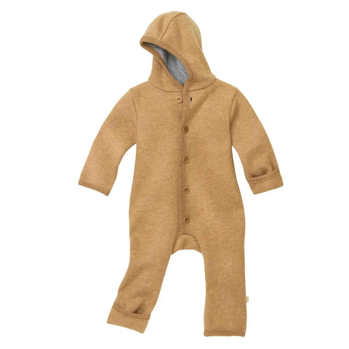 Combinaison bébé en laine bouillie Disana - Caramel - Lilinappy