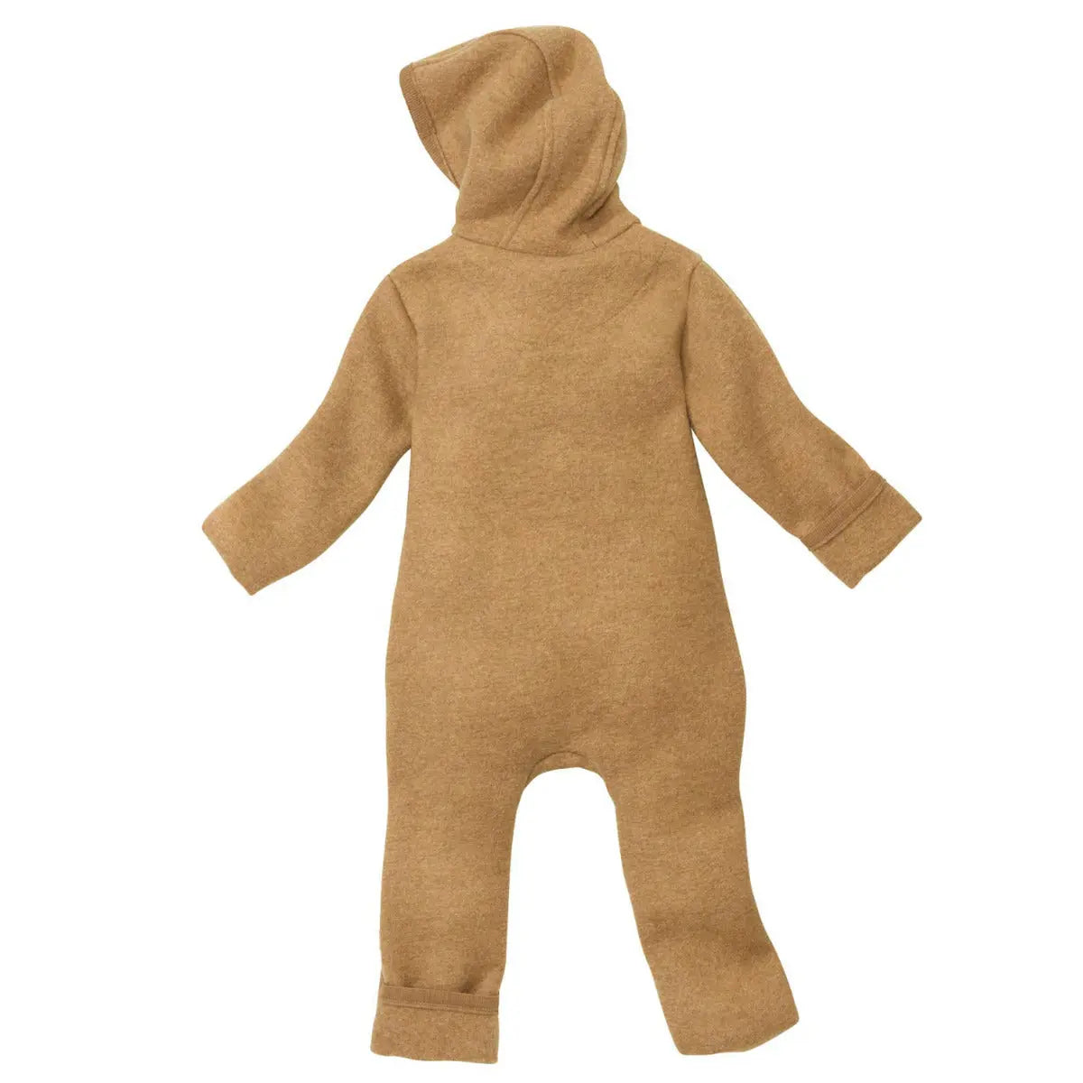Combinaison bébé zippée en laine bouillie Disana - Caramel