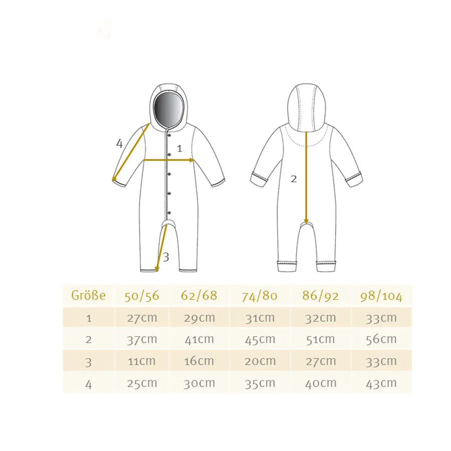 Combinaison bébé en laine bouillie Disana - Cassis - Lilinappy