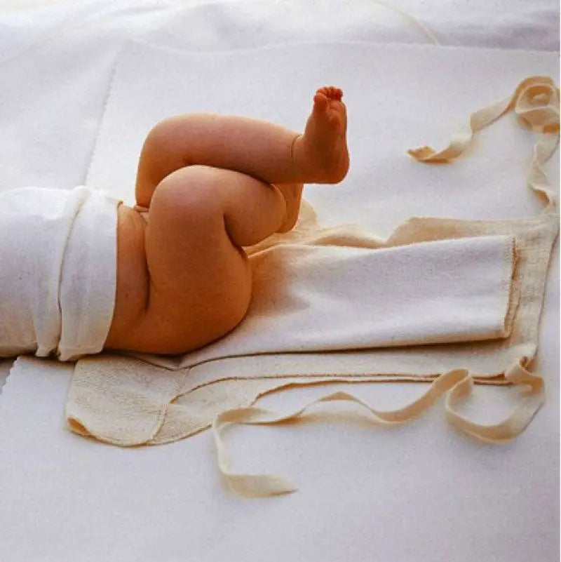 Lange tricoté à nouer en coton bio Disana - Lilinappy