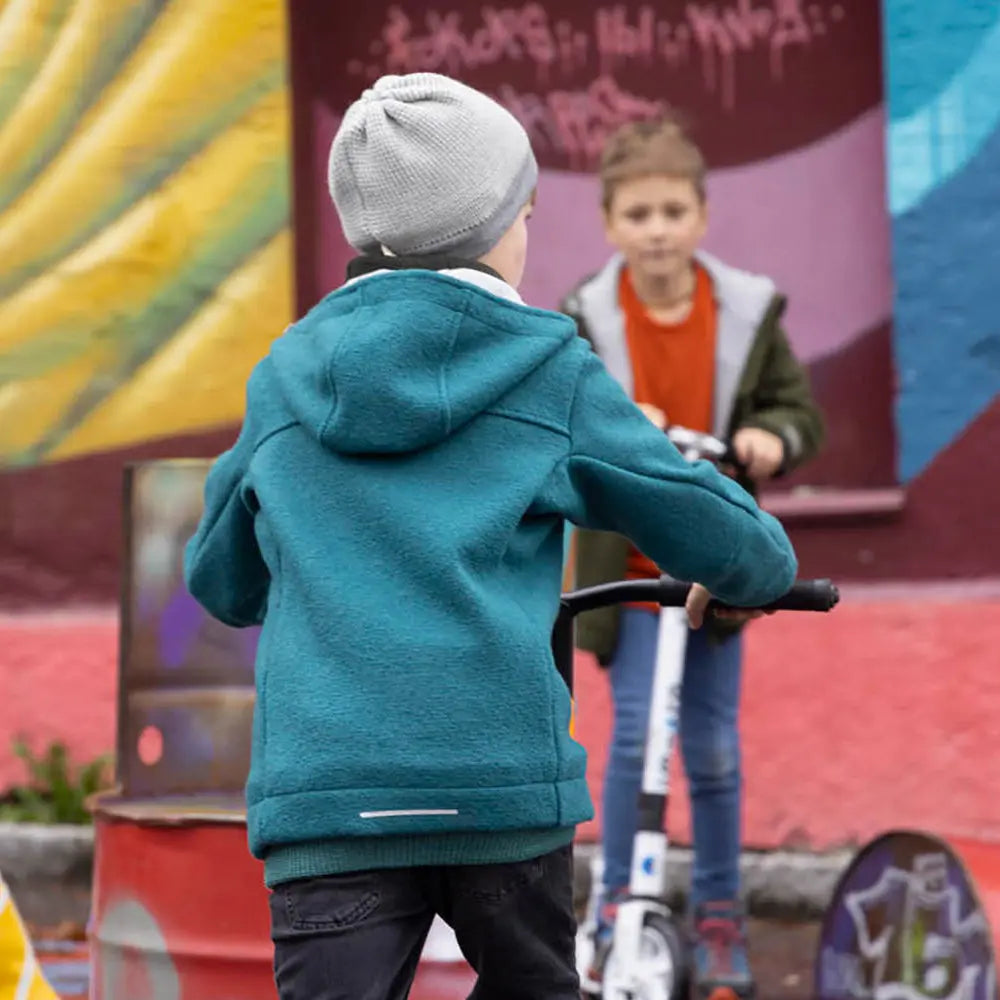 Manteau Outdoor pour enfants en laine bouillie Disana - Cassis - Lilinappy
