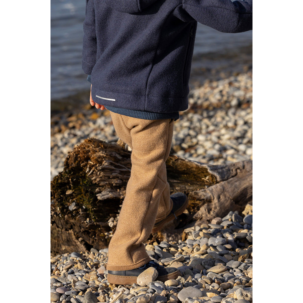 Pantalon en laine bouillie bio Disana - Caramel 