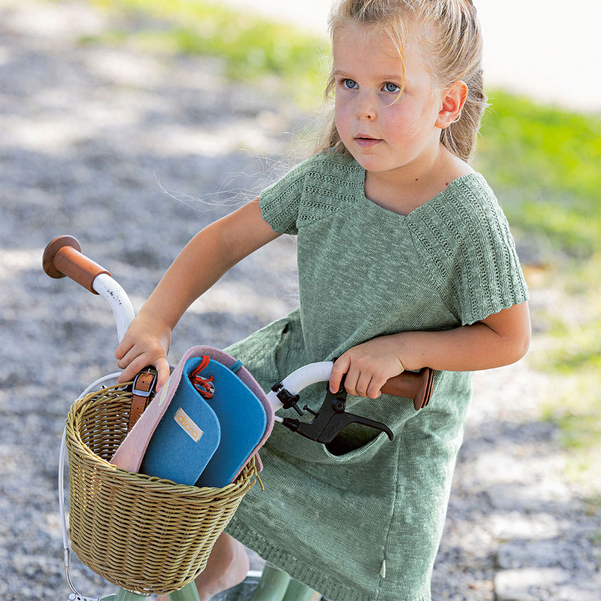 Robe tricotée en coton et lin bio Disana – Jade