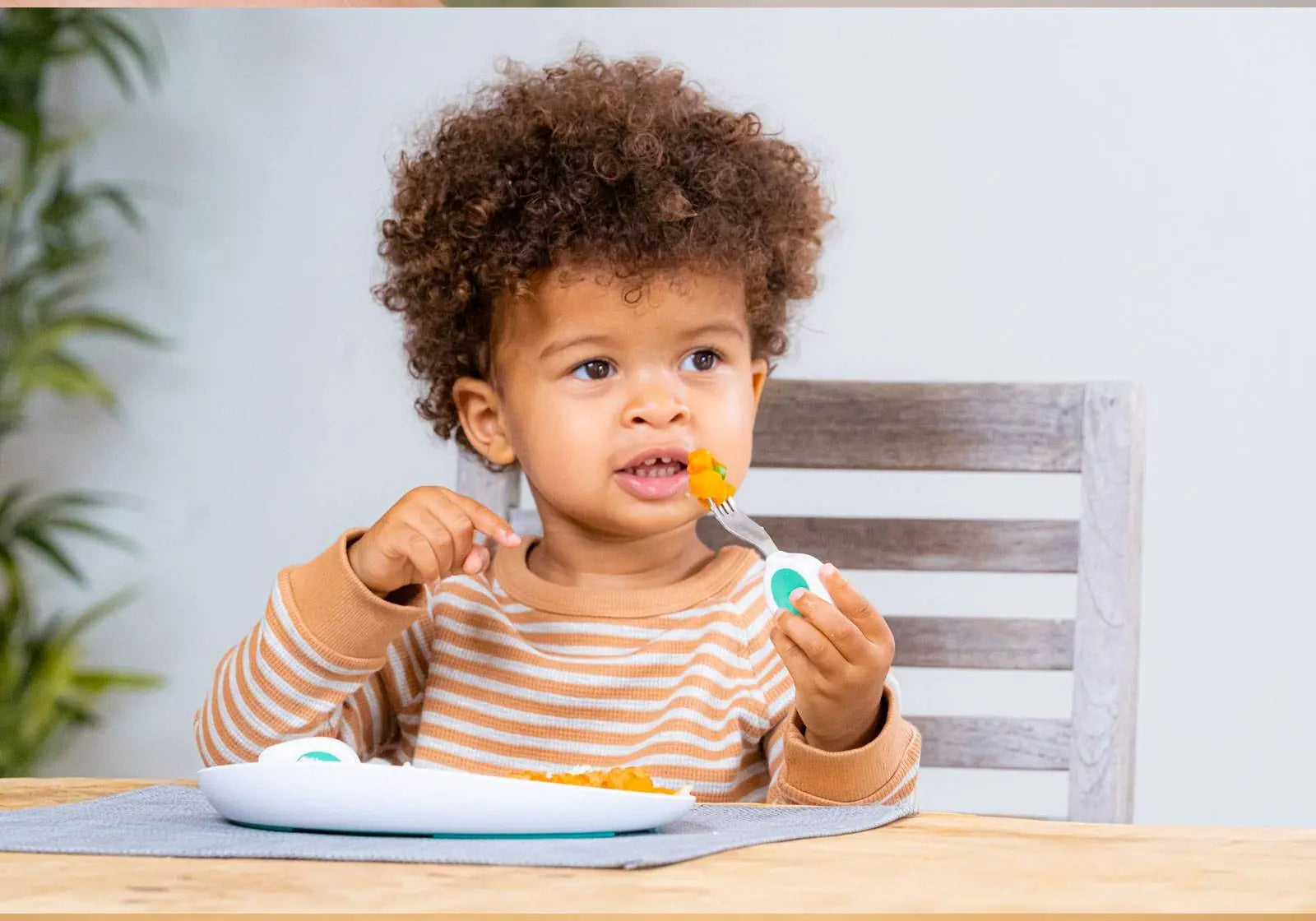 Set de 2 couverts ergonomiques Doodl 1-5 ans - Aqua - Lilinappy