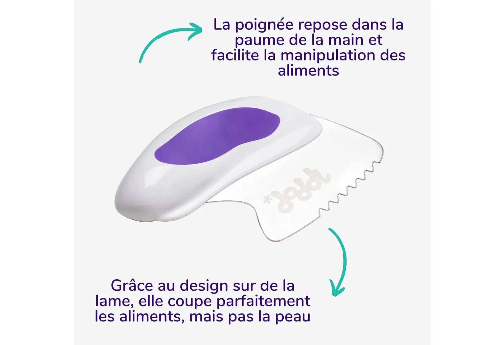 Set de 3 couverts ergonomiques Doddl 1-5 ans - Violet - Lilinappy