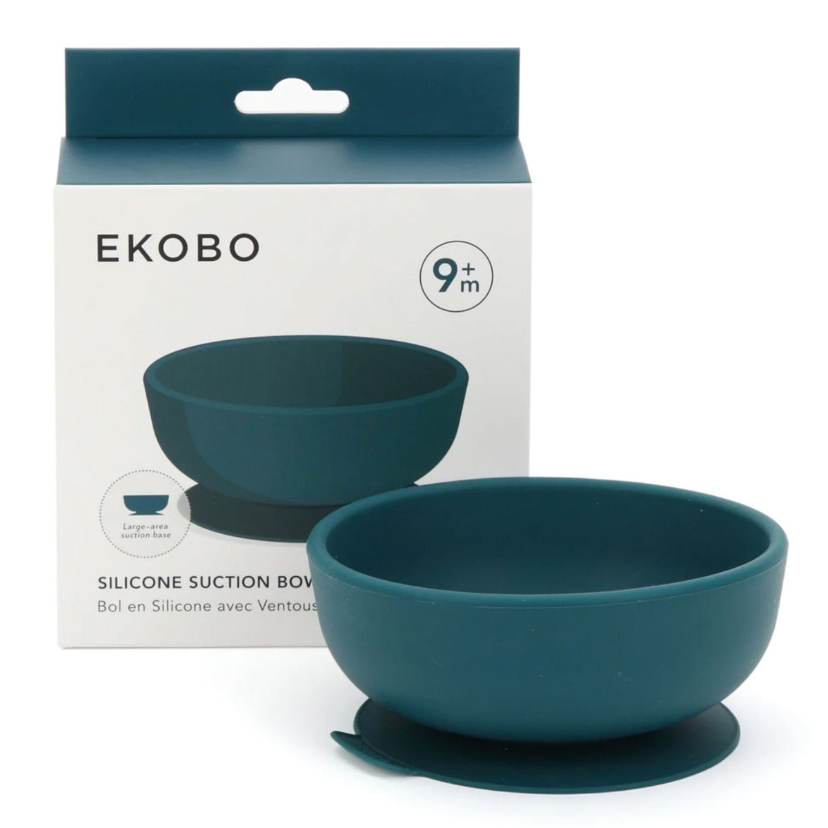 Bol à ventouse en silicone Ekobo - blue Abyss - Lilinappy