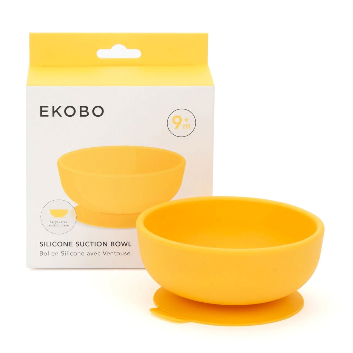 Bol à ventouse en silicone Ekobo - Mimosa