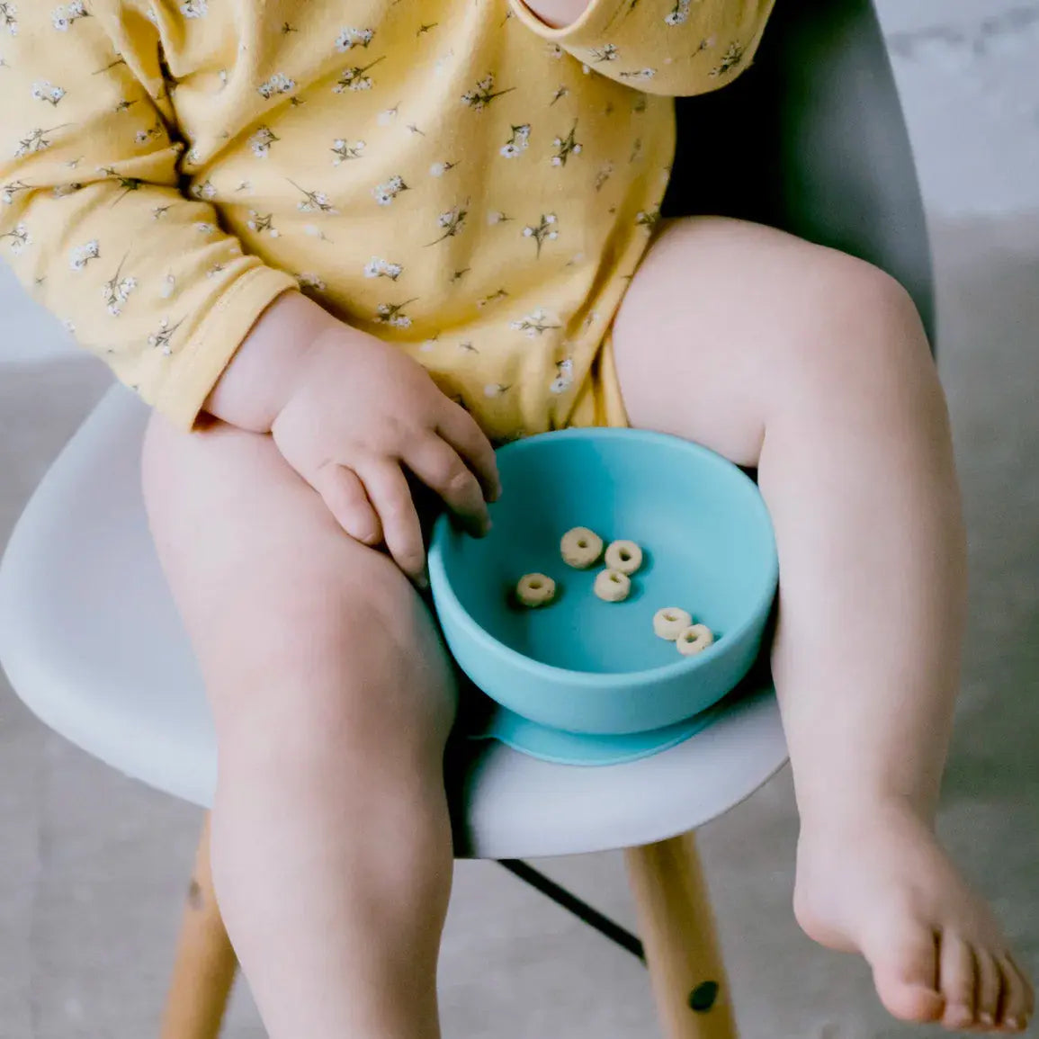 2 bols à ventouse en silicone Ekobo lagoon/ blue abyss 