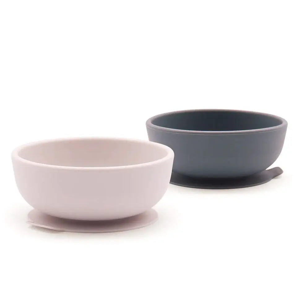 2 bols à ventouse en silicone Ekobo Cloud - Storm
