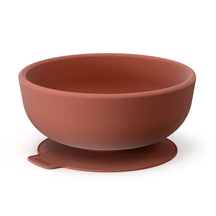 Bol à ventouse en silicone Ekobo - Terracotta