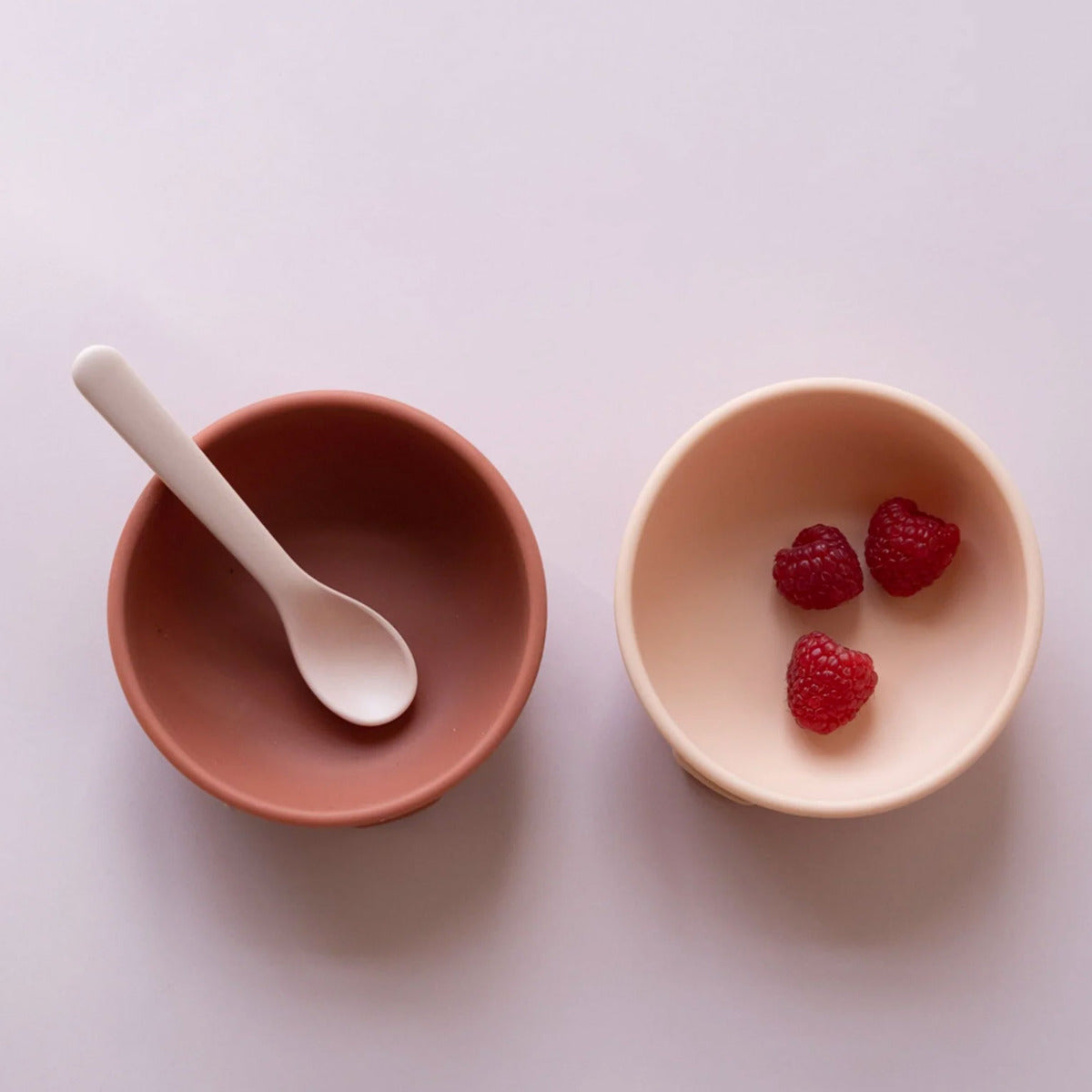 Bol à ventouse en silicone Ekobo - Terracotta