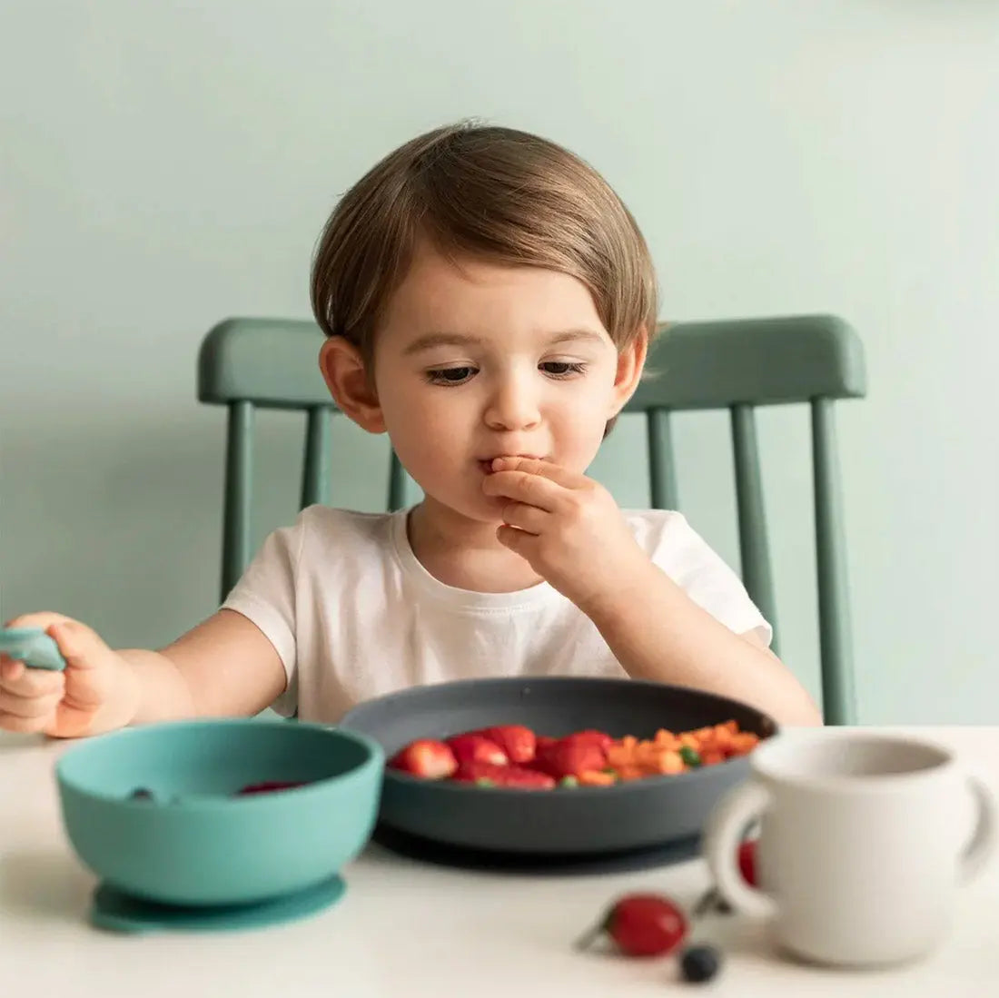 Set pour bébé en silicone Ekobo - Lagoon