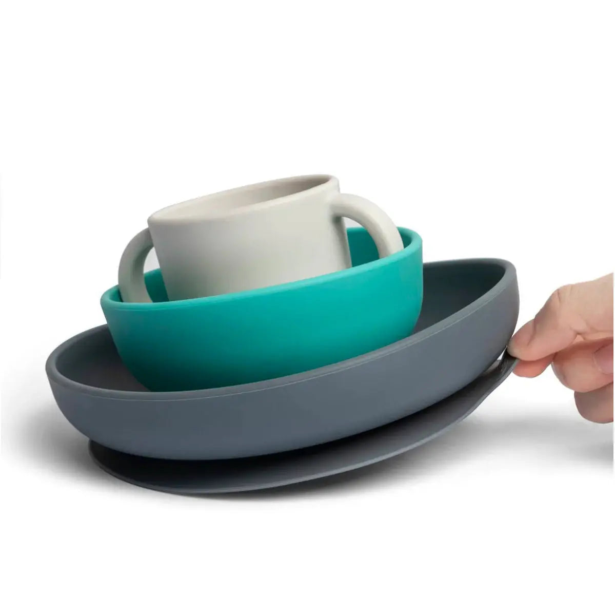 Set pour bébé en silicone Ekobo - Lagoon - Lilinappy