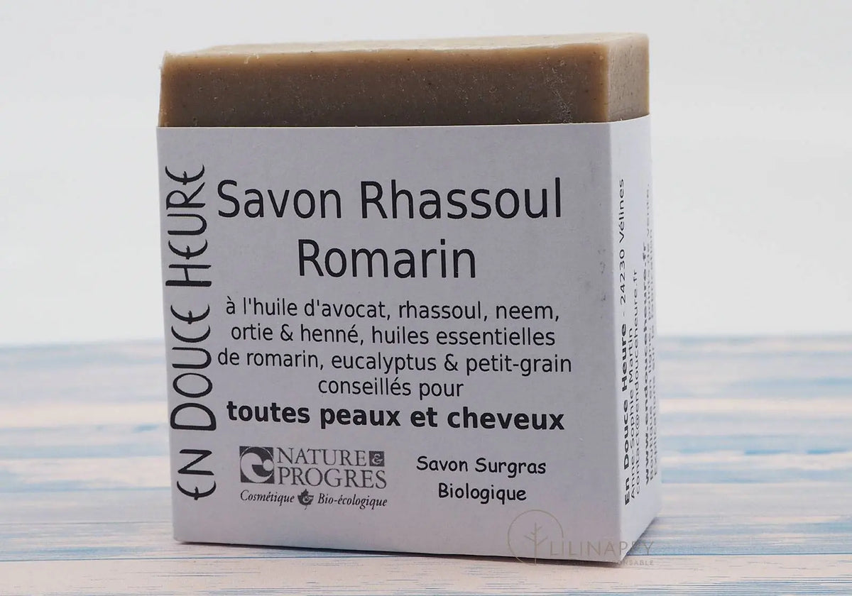 Savon Corps & cheveux Rhassoul, Romarin En Douce Heure
