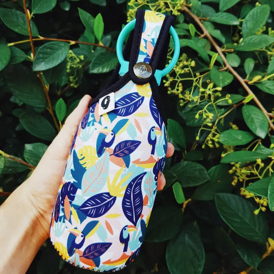 Housse isotherme, antichoc & réversible pour gourdes Gaspajoe S-M - Lilinappy