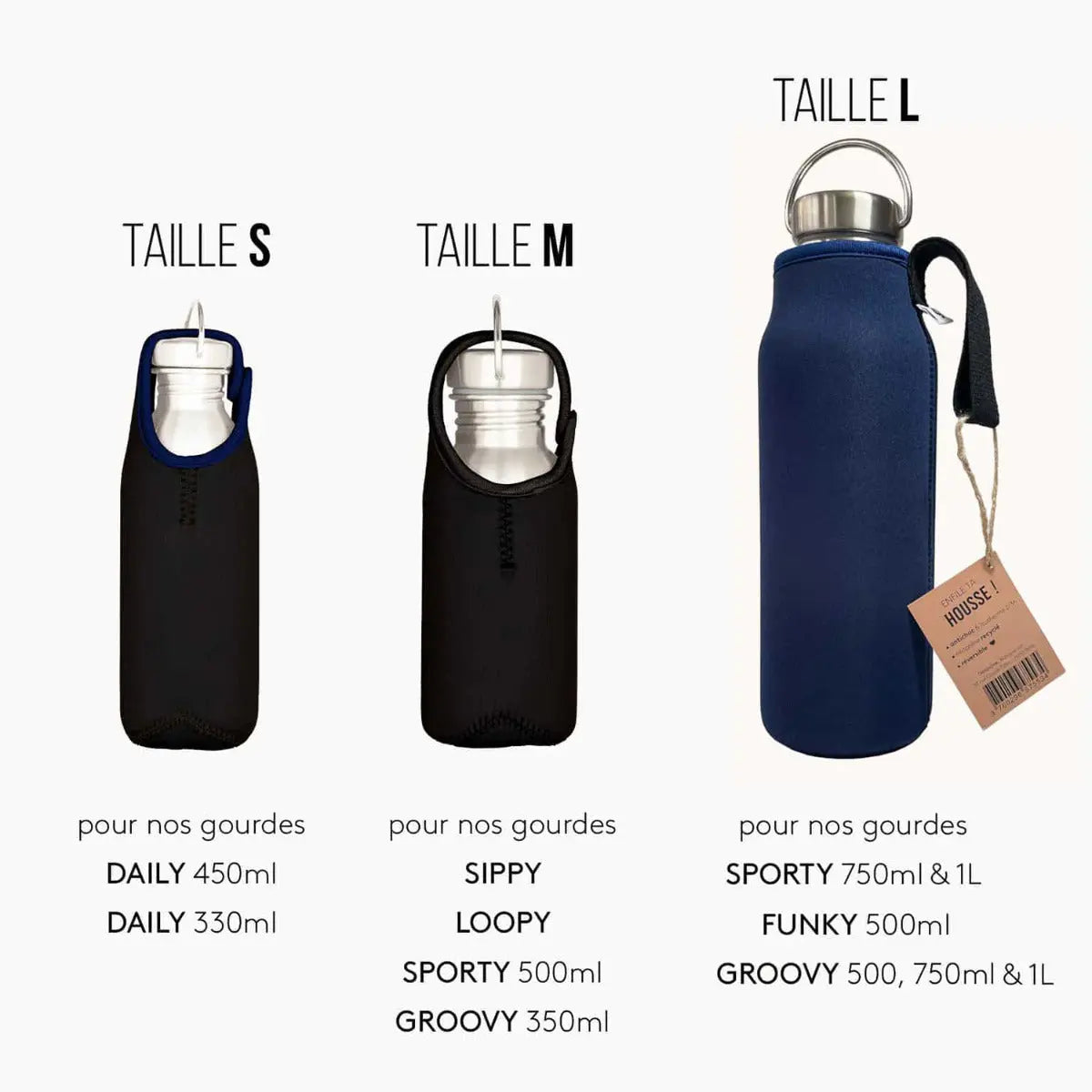 Etui néoprène pour gourdes Gaspajoe