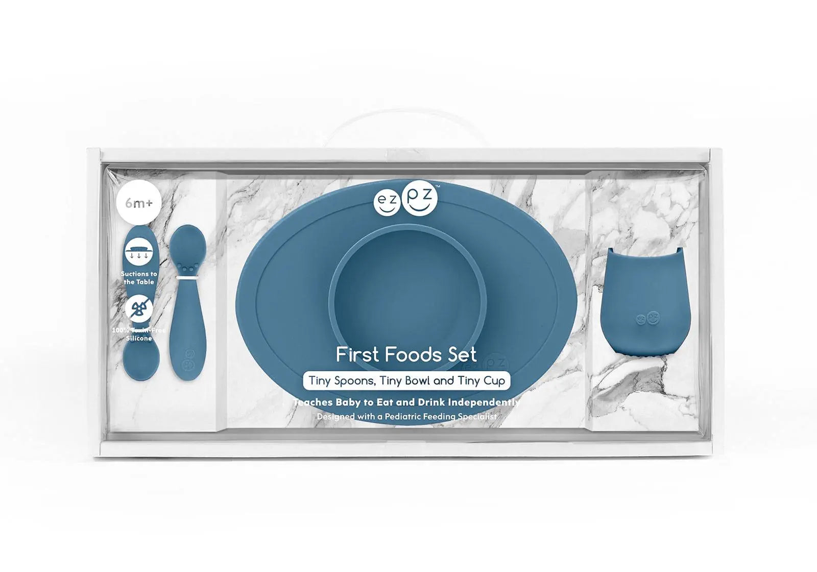 Set 1er repas EZPZ - Indigo - Lilinappy