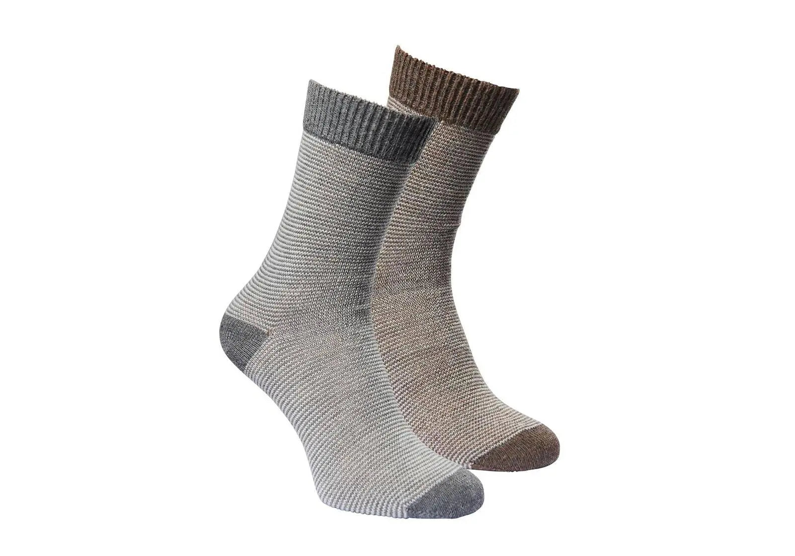 Lot de 2 paires de chaussettes en laine/alpaga Fellhof