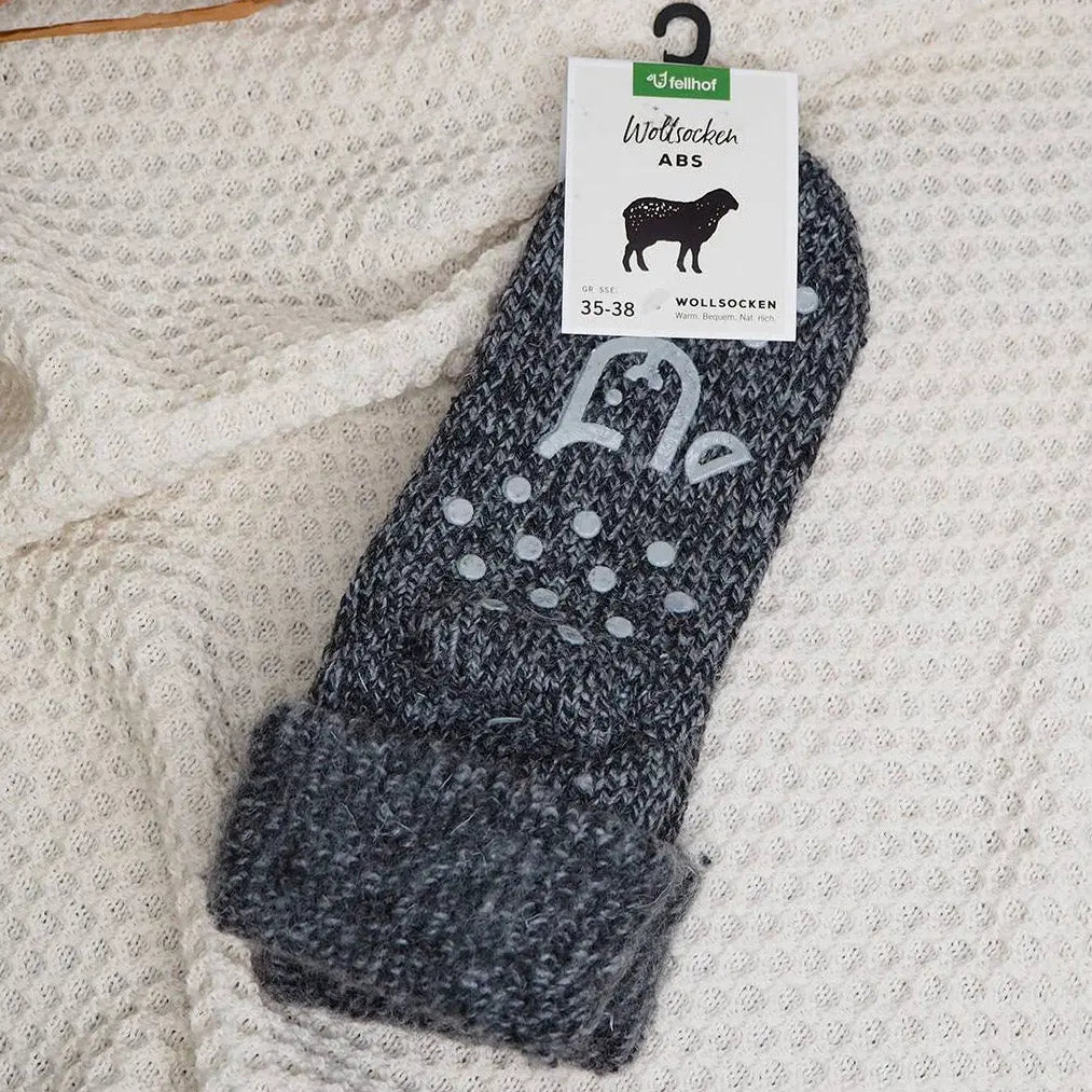 Chaussettes antidérapantes adultes Fellhof - Gris foncé - Lilinappy