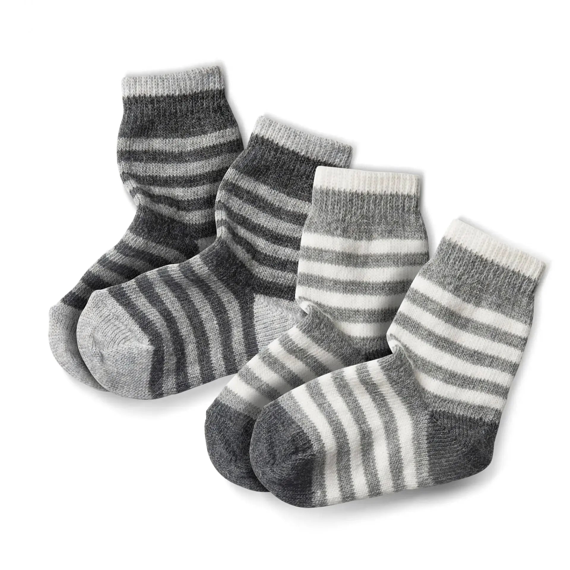 2 paires de chaussettes en laine/alpaga Fellhof - Beige et Gris Fellhof