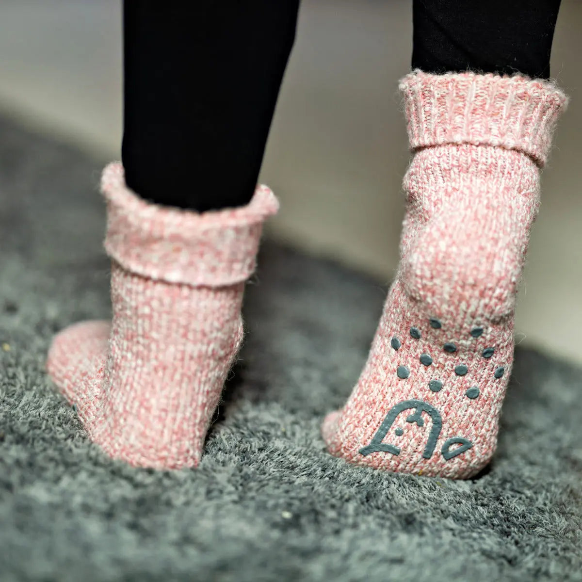 Chaussettes antidérapantes adultes Fellhof Rose