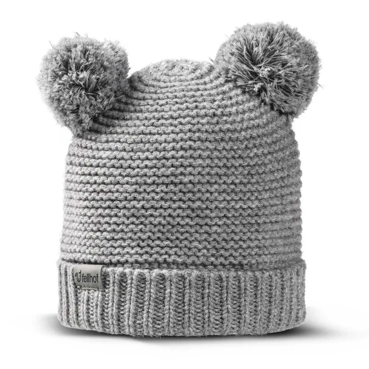 Bonnet bébé en laine et polaire NIKI Fellhof 6-12/18 mois - Gris - Lilinappy