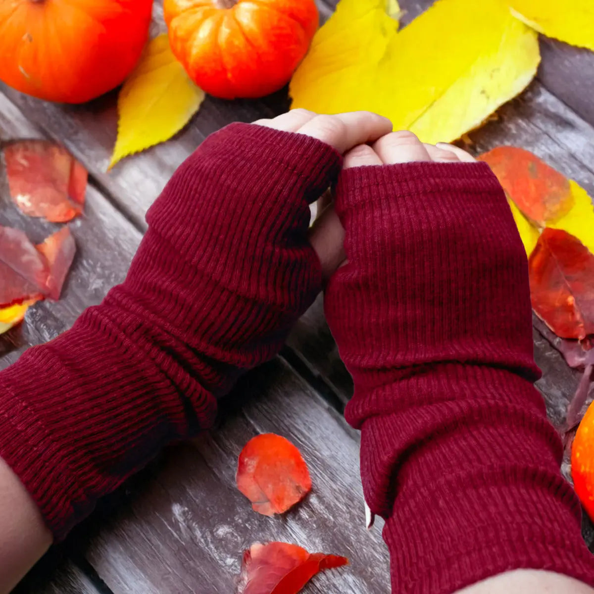 Longues mitaines pour femme en laine mérinos MaM - Lilinappy