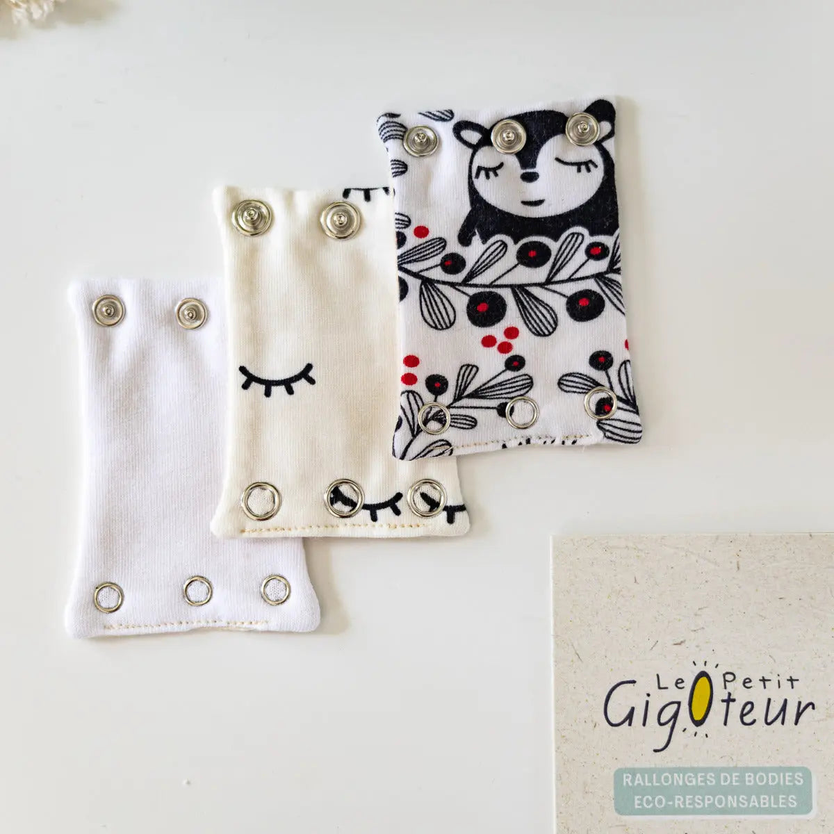 Rallonges de Body Le Petit Gigoteur Noir et blanc