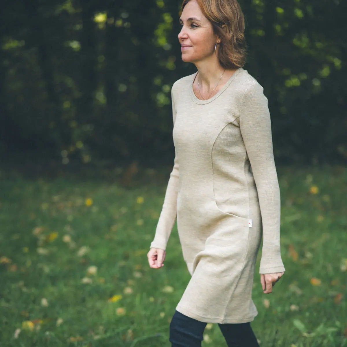 Robe Tunique 100% Laine Taille M/38 - Gris - Occasion Très Bon état